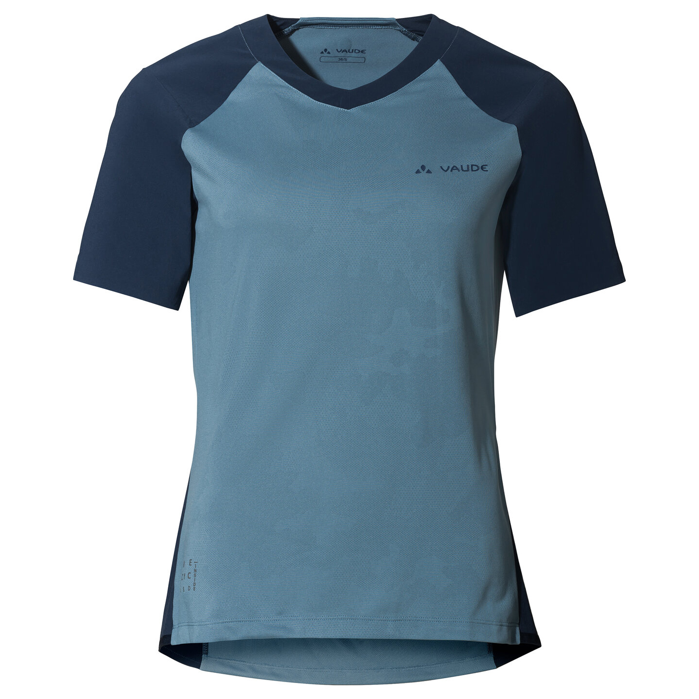 blue cartoon shirt Велосипедный трикотаж Vaude Women's Moab Pro Shirt, цвет Blue Gray