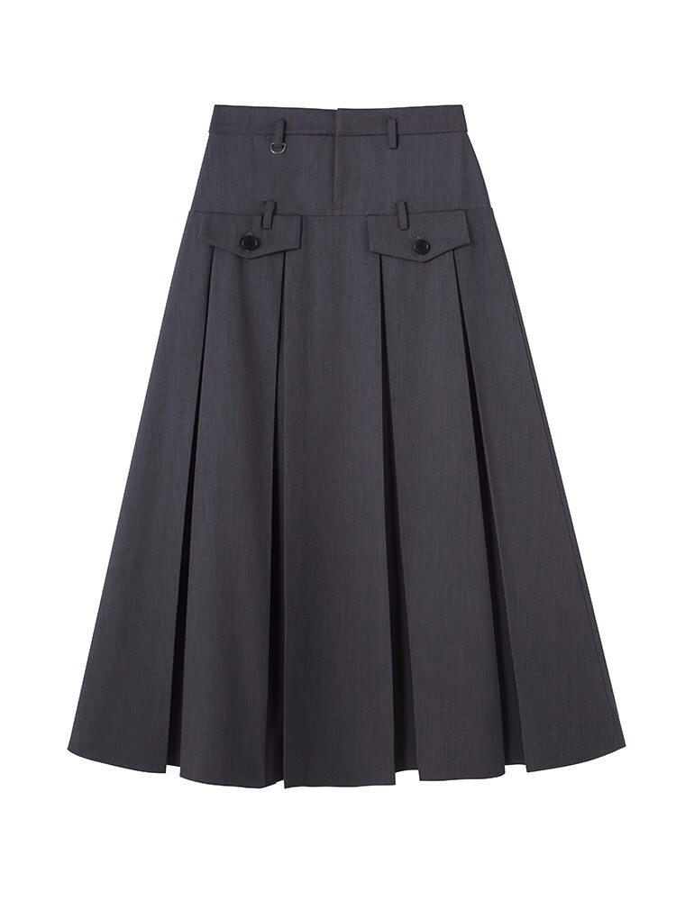 

Плиссированная юбка POIZON Black Tie