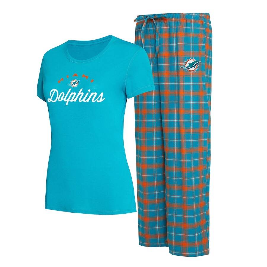 

Пижамный комплект Concepts Sport Miami Dolphins, аква