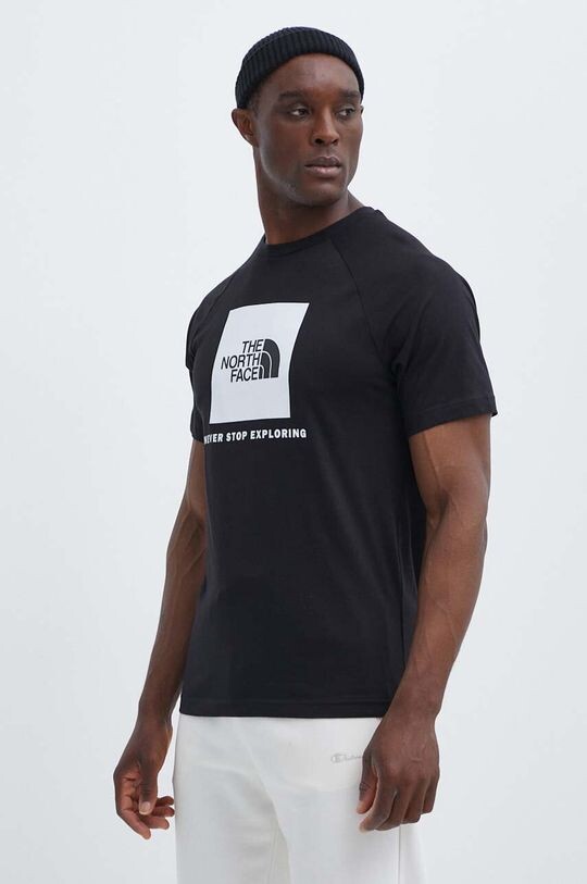

Хлопковая футболка The North Face, черный