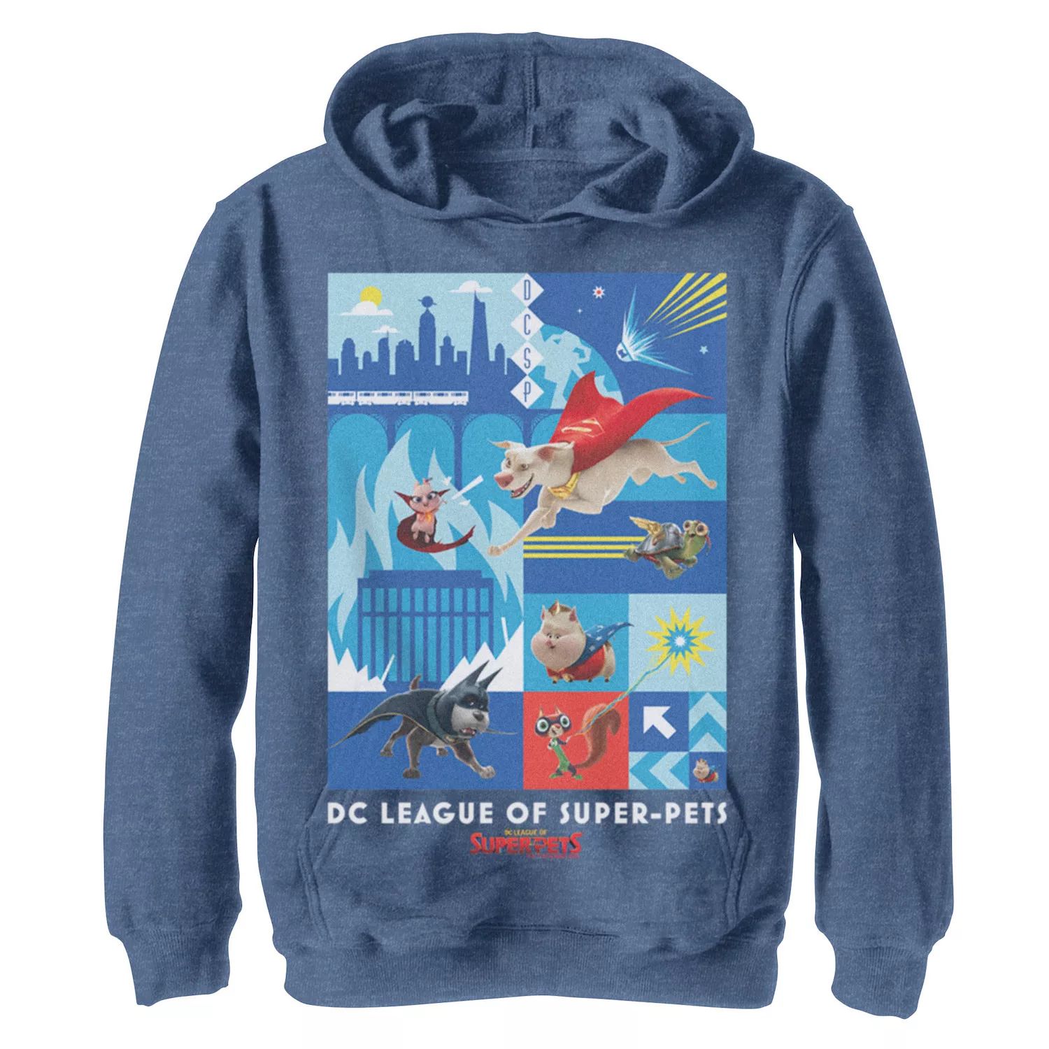Толстовка с блокирующими вставками DC Super Pets для мальчиков 8–20 лет DC Comics