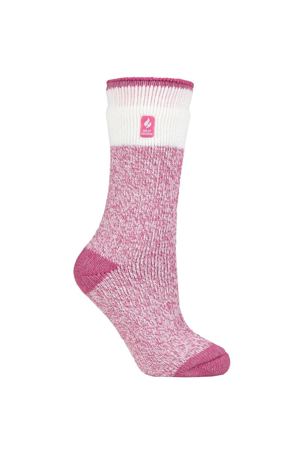 

1 пара термоносков с рисунком 2.3 TOG SOCKSHOP Heat Holders, розовый