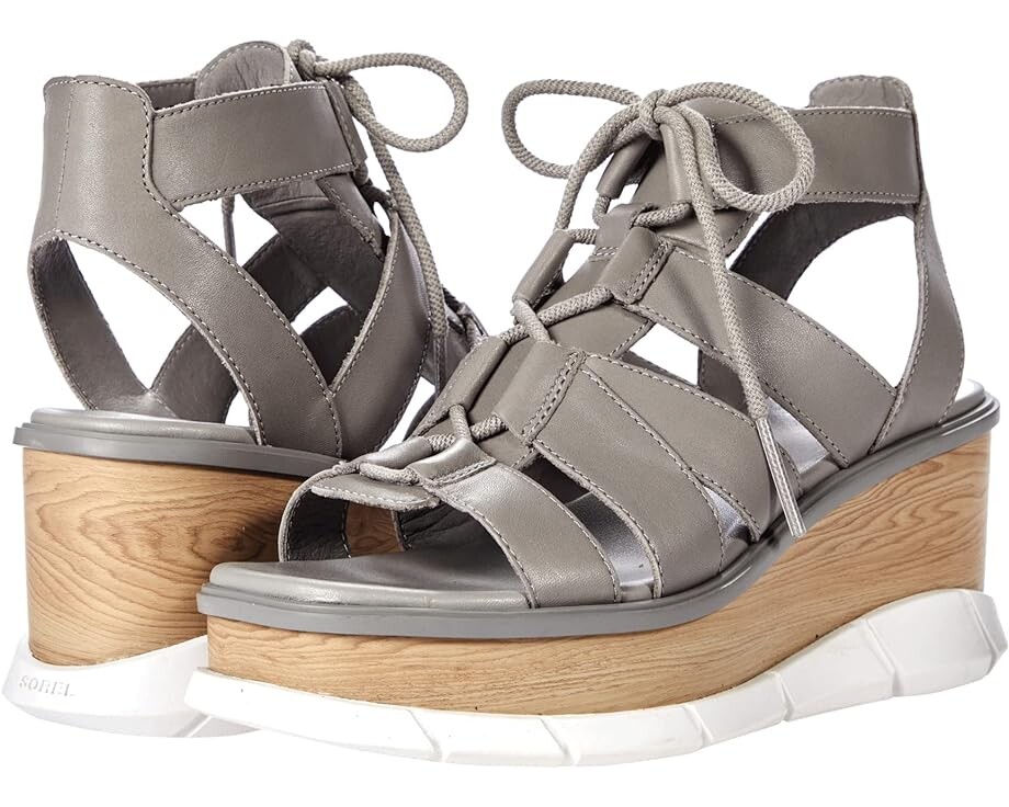 

Туфли SOREL Joanie III Lace, цвет Chrome Grey/White