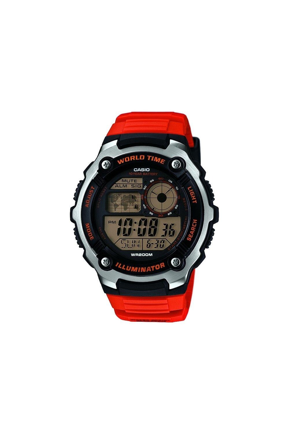 

Классические цифровые часы из нержавеющей стали - Ae-2100W-4Avef Casio, черный