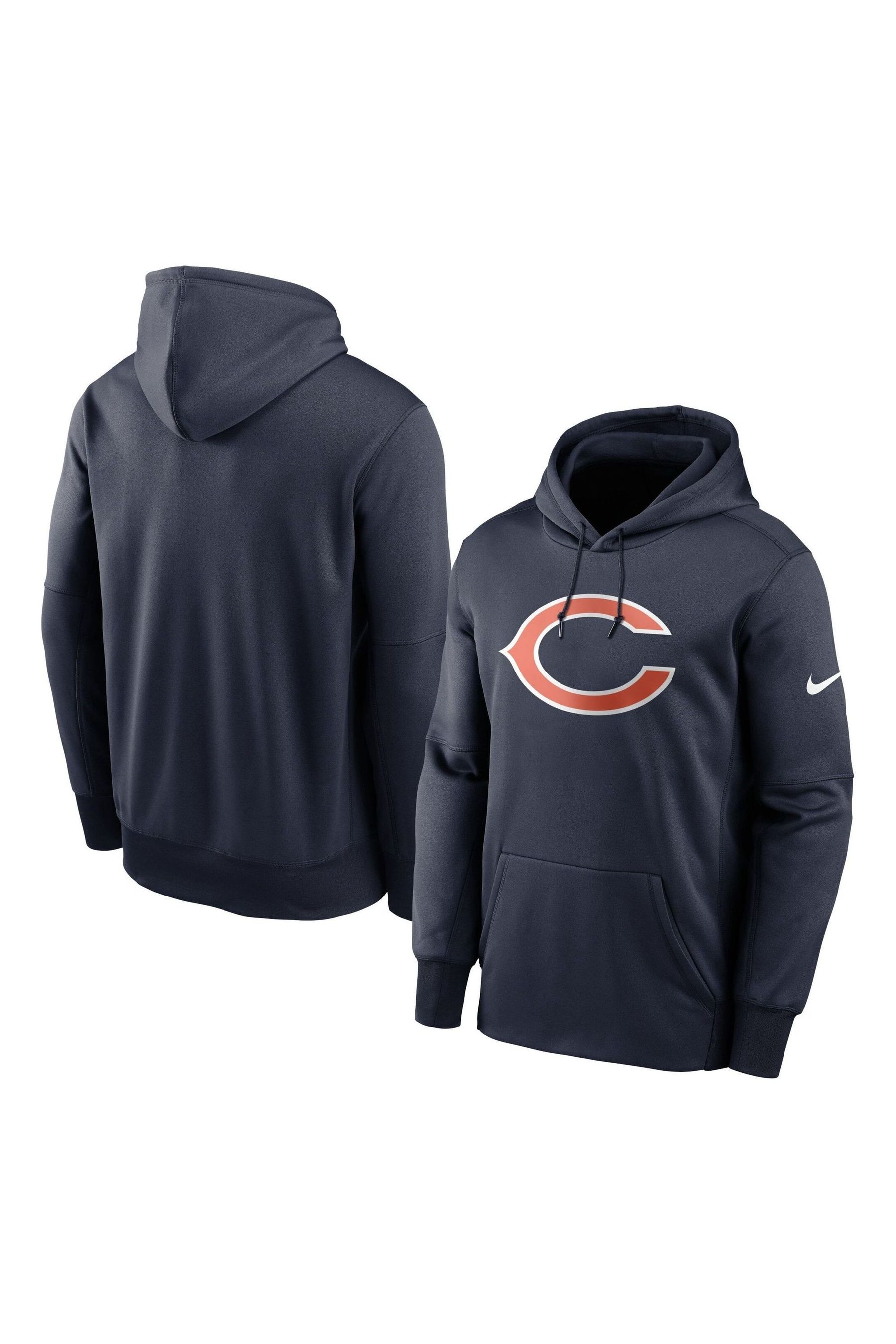 

Толстовка Fanatics Chicago Bears Prime Therma с логотипом Nike Nike, черный