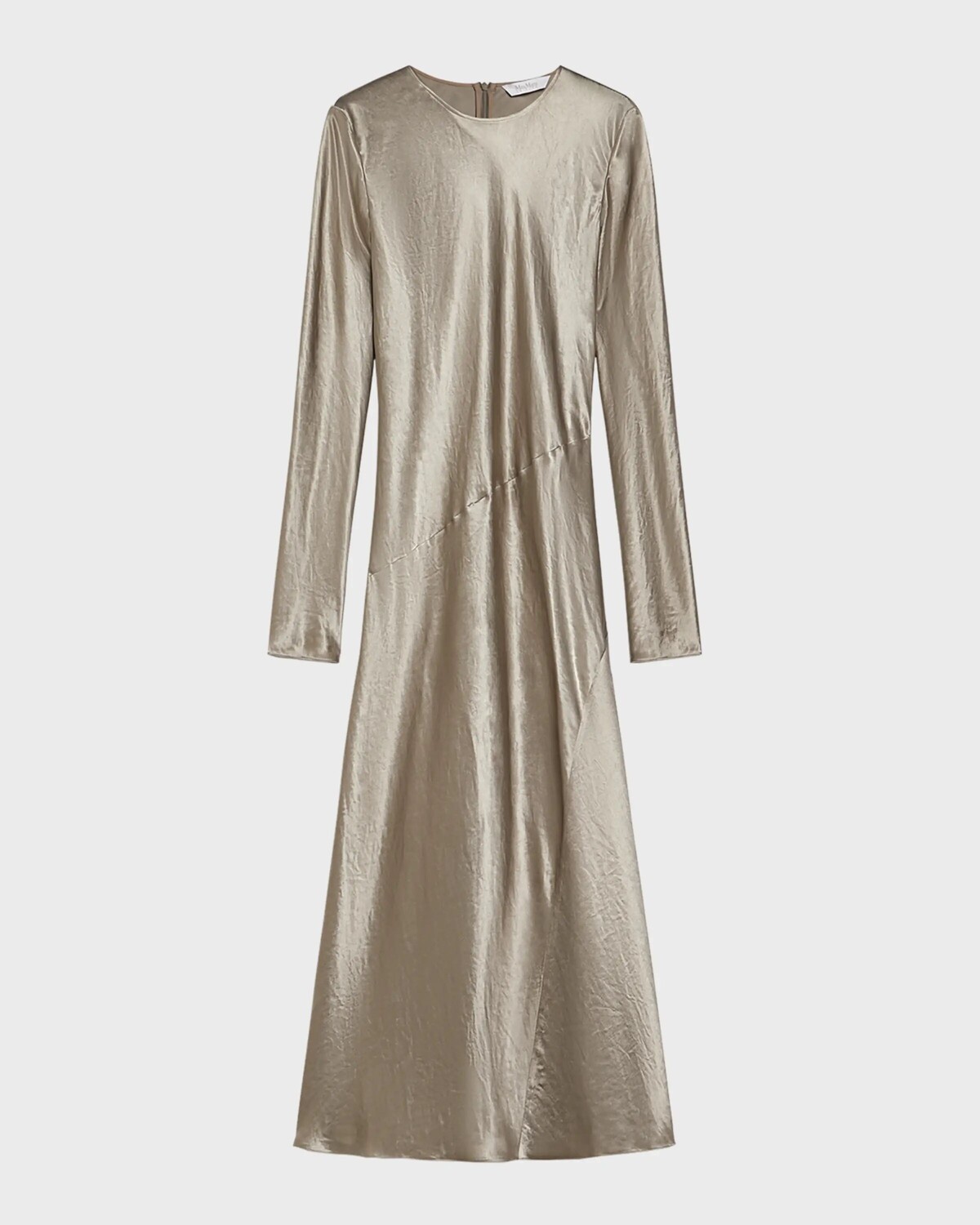 

Атласное платье макси трапециевидного силуэта Elogio Max Mara Leisure, цвет Turtledove