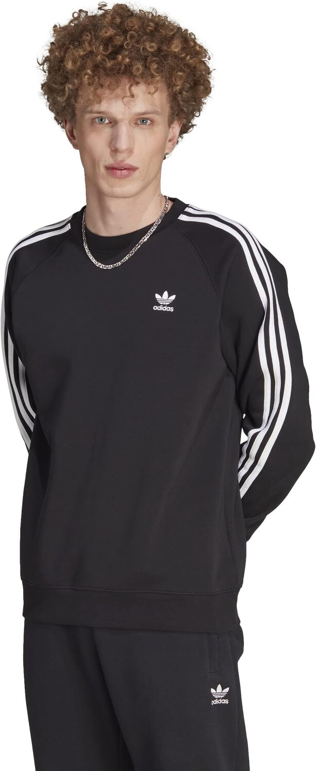 

Толстовка Adicolor Classics 3-Stripes Crew adidas, черный
