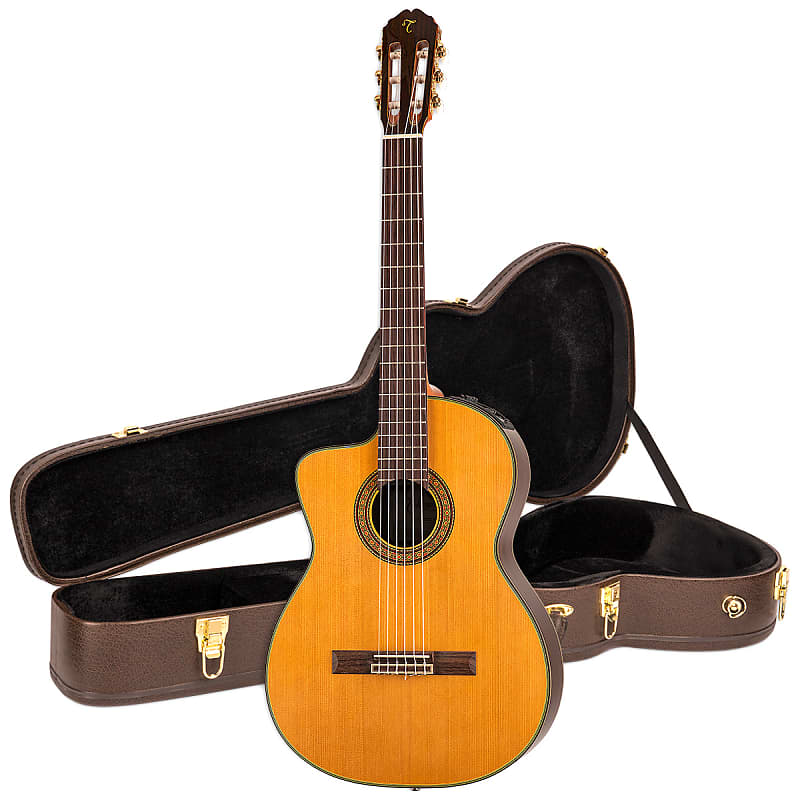 Акустическая гитара Takamine TC132SC LH Left-Handed Cedar Top Nylon String Guitar w/ Case