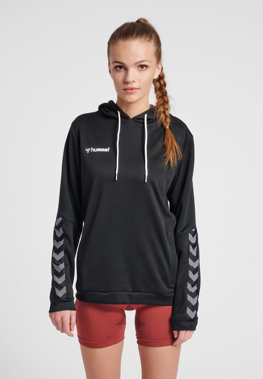 

Толстовка с капюшоном Hummel, черно-белый, Черный