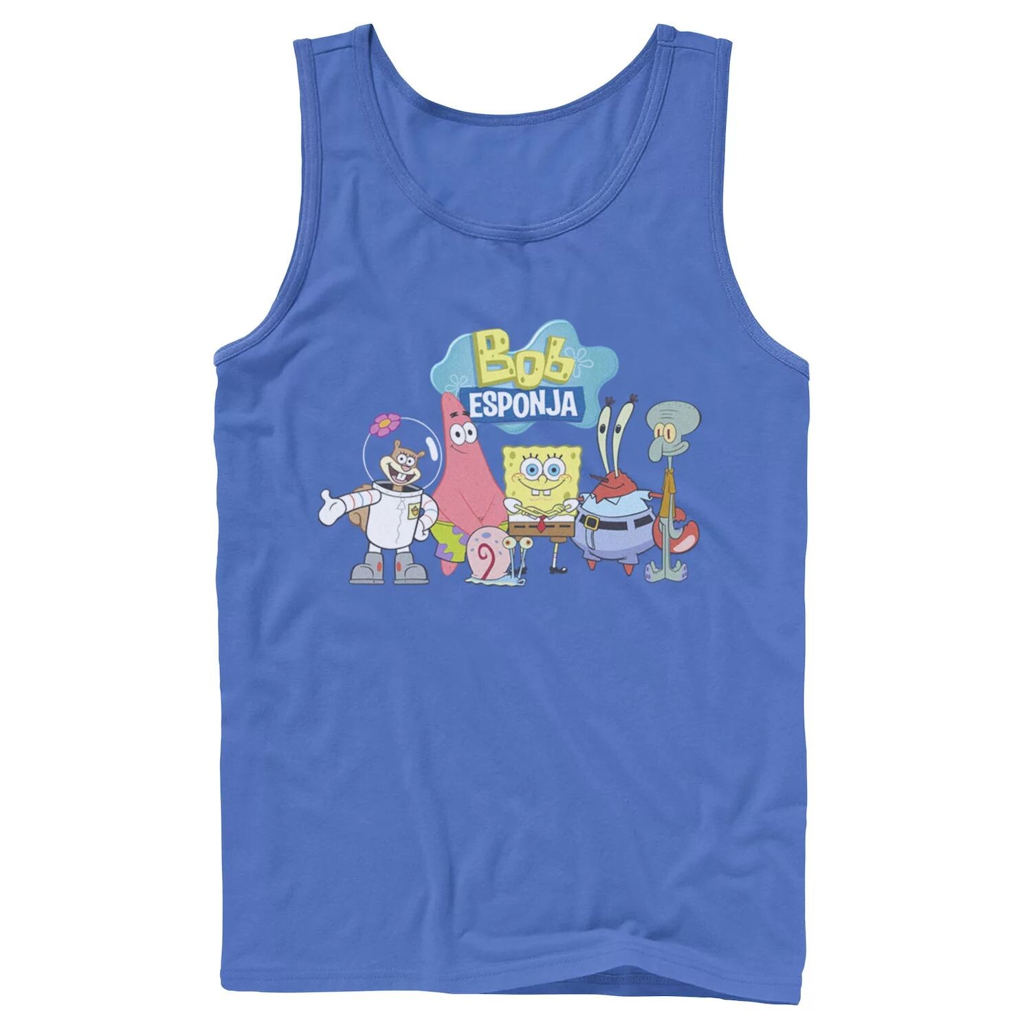 

Мужская майка с рисунком Nickelodeon SpongeBob SquarePants Bob Esponja Happy Group Shot