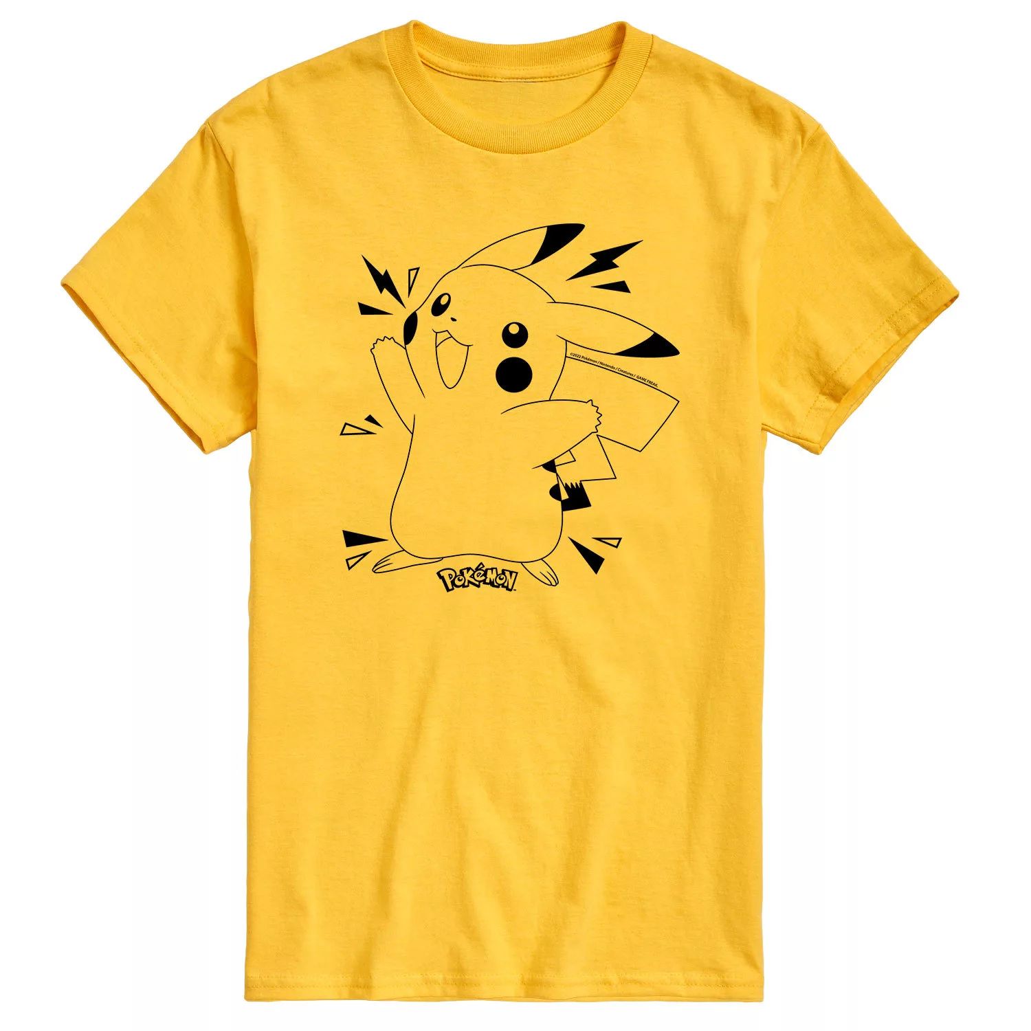 Мужская футболка Pokemon Pika Dex Licensed Character
