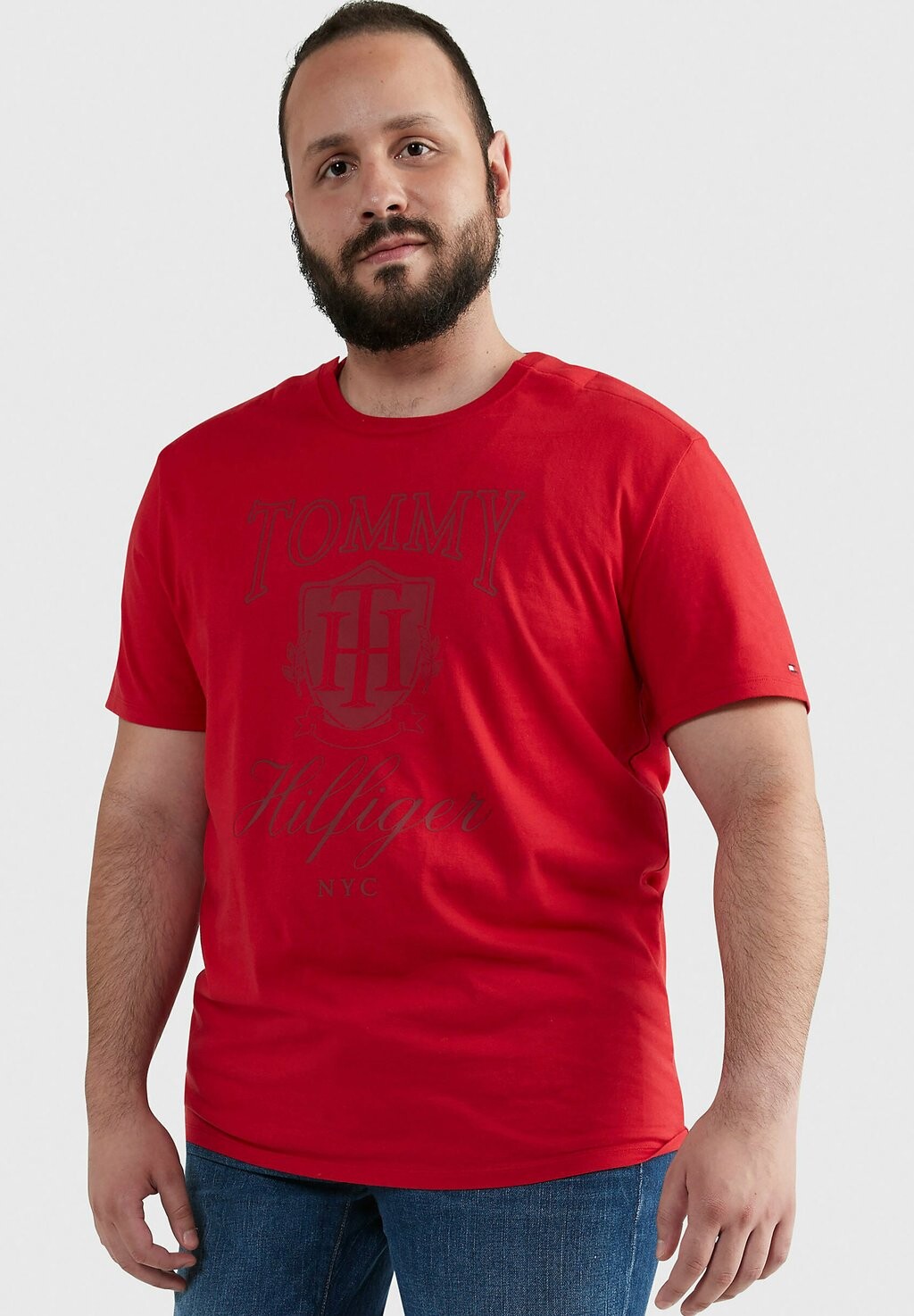 

Футболка с принтом Tommy Hilfiger, красный