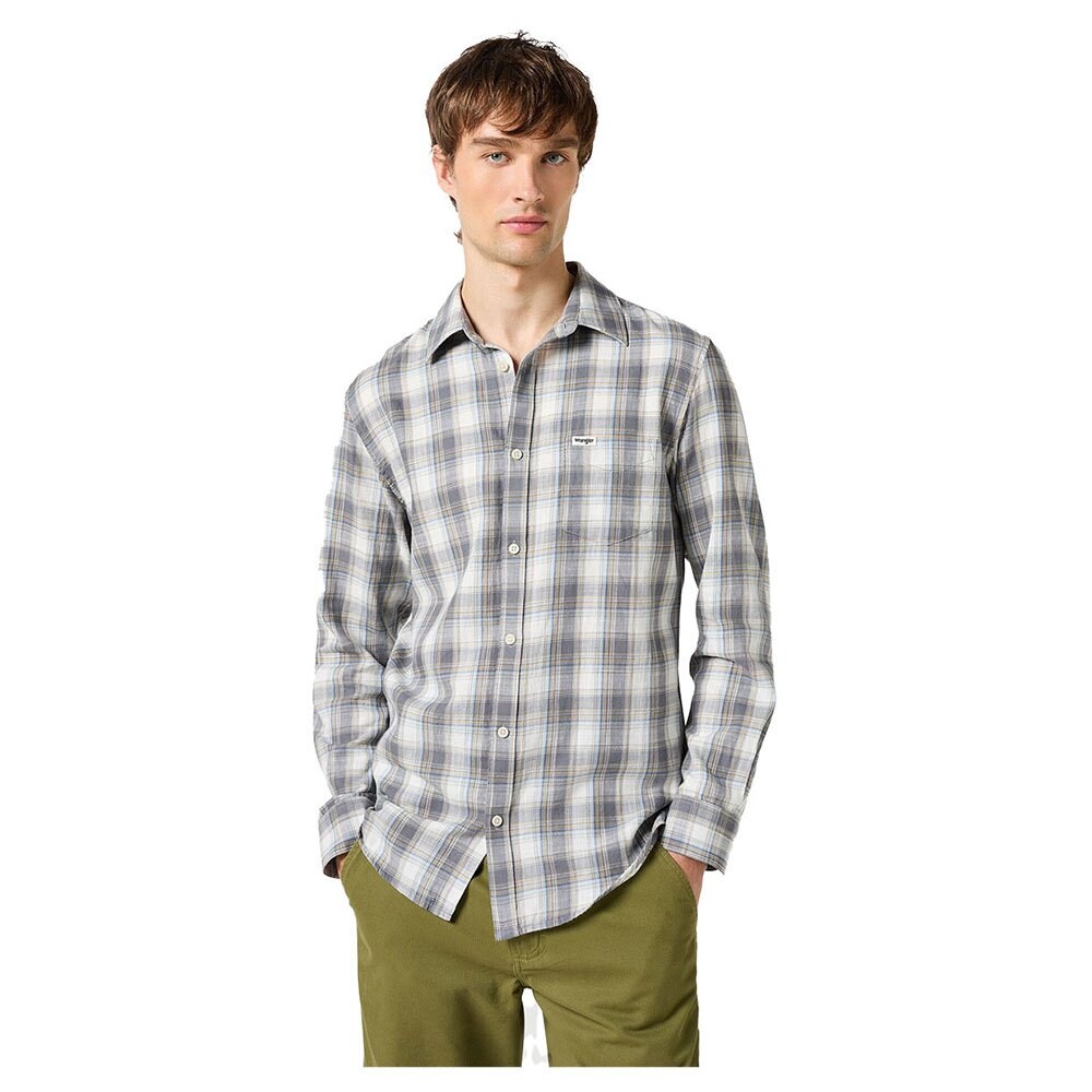 

Рубашка с длинным рукавом Wrangler 112350399 1 Pkt, серый