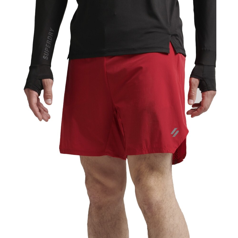 

Шорты Superdry Run Premium Layered, красный