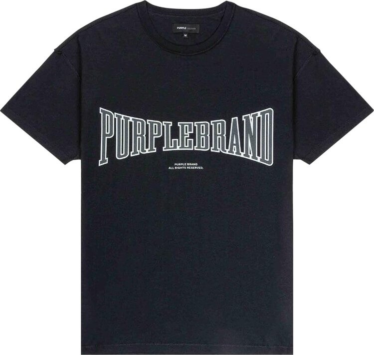 

Футболка PURPLE BRAND Textured Inside Out 'Black', черный