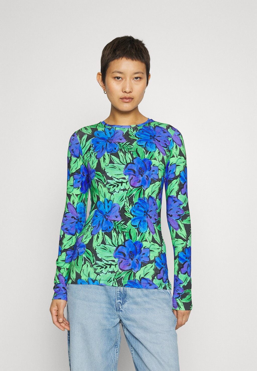 

Футболка с длинным рукавом DANAE LONG SLEEVE Stieglitz, ягода
