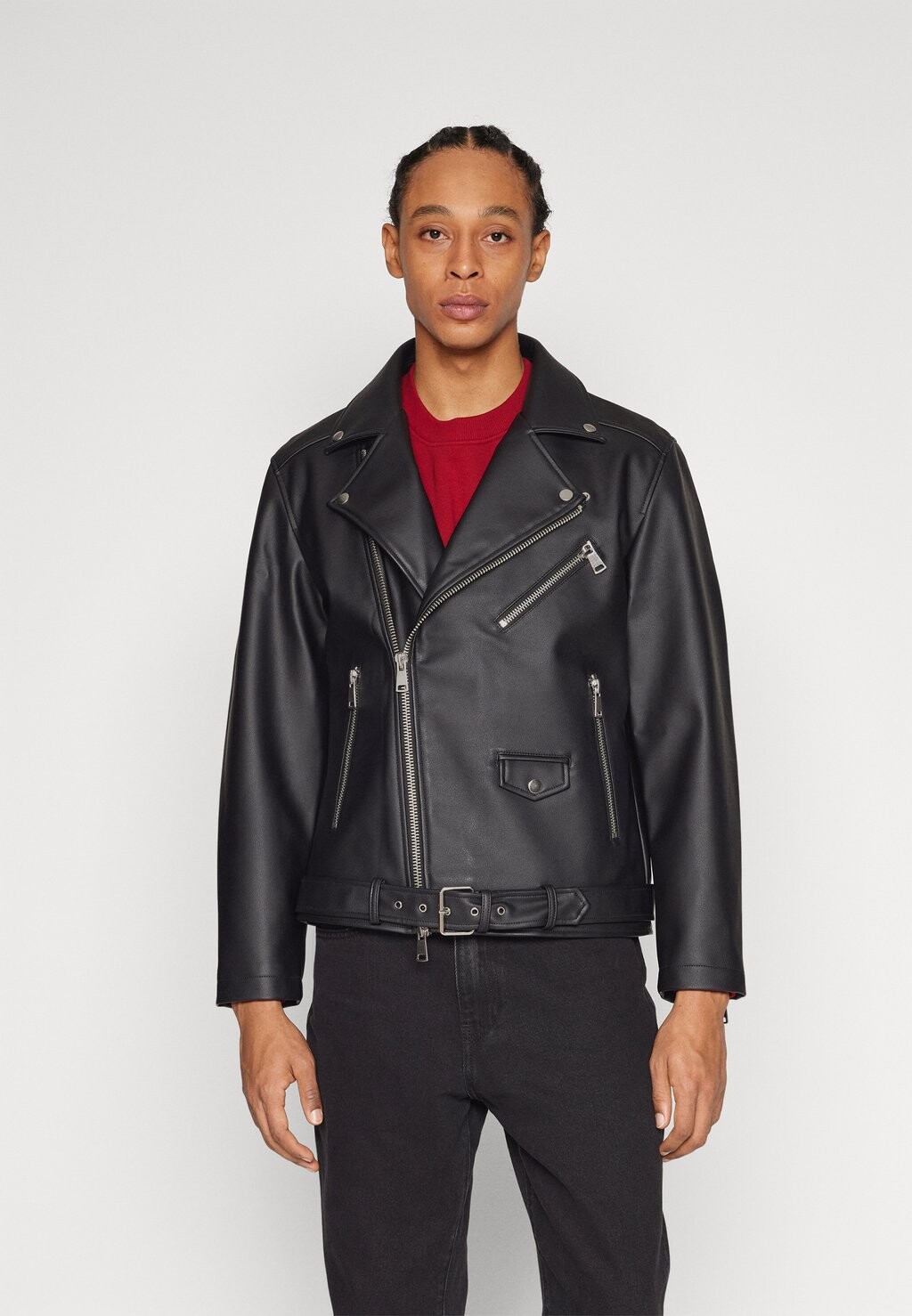 

Куртка из искусственной кожи Jorracer Biker Jacket Jack & Jones, черный