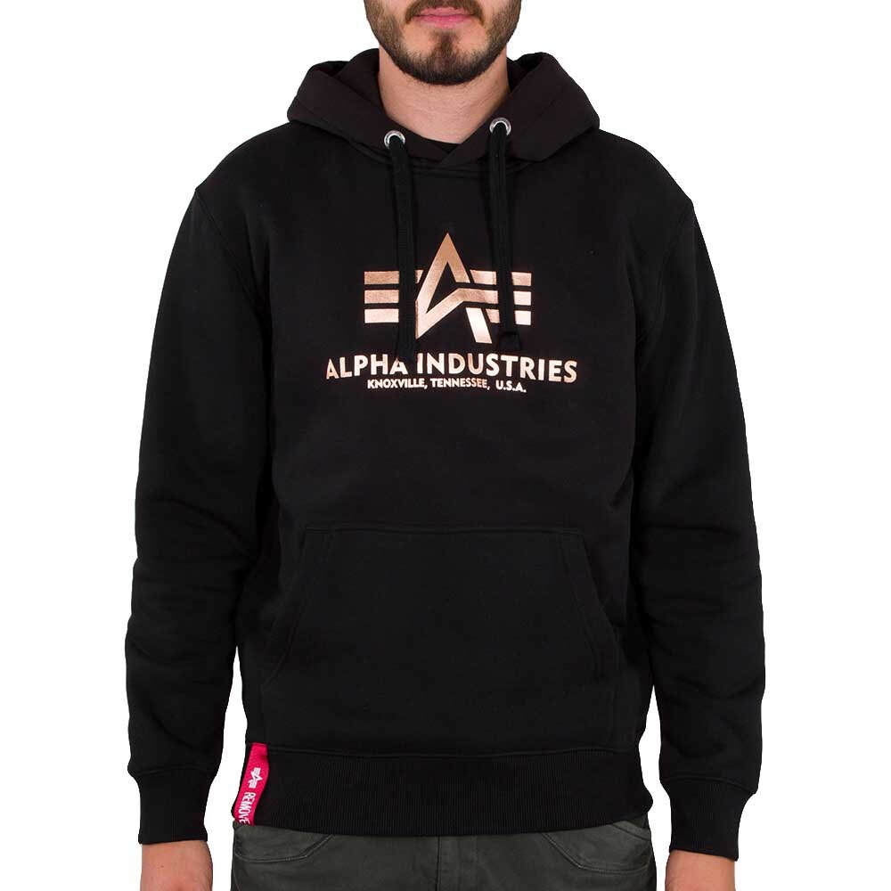 

Худи Alpha Industries Basic Foil Print, черный