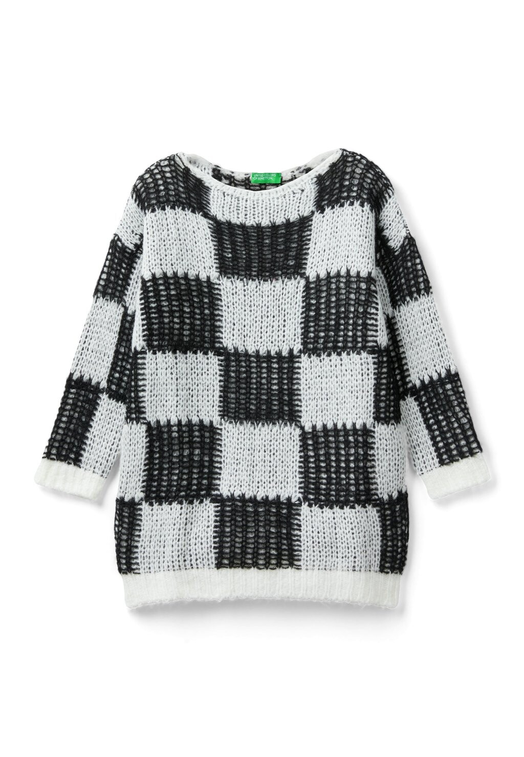 

Свитер Check Pattern Slightly Boat United Colors of Benetton, черный
