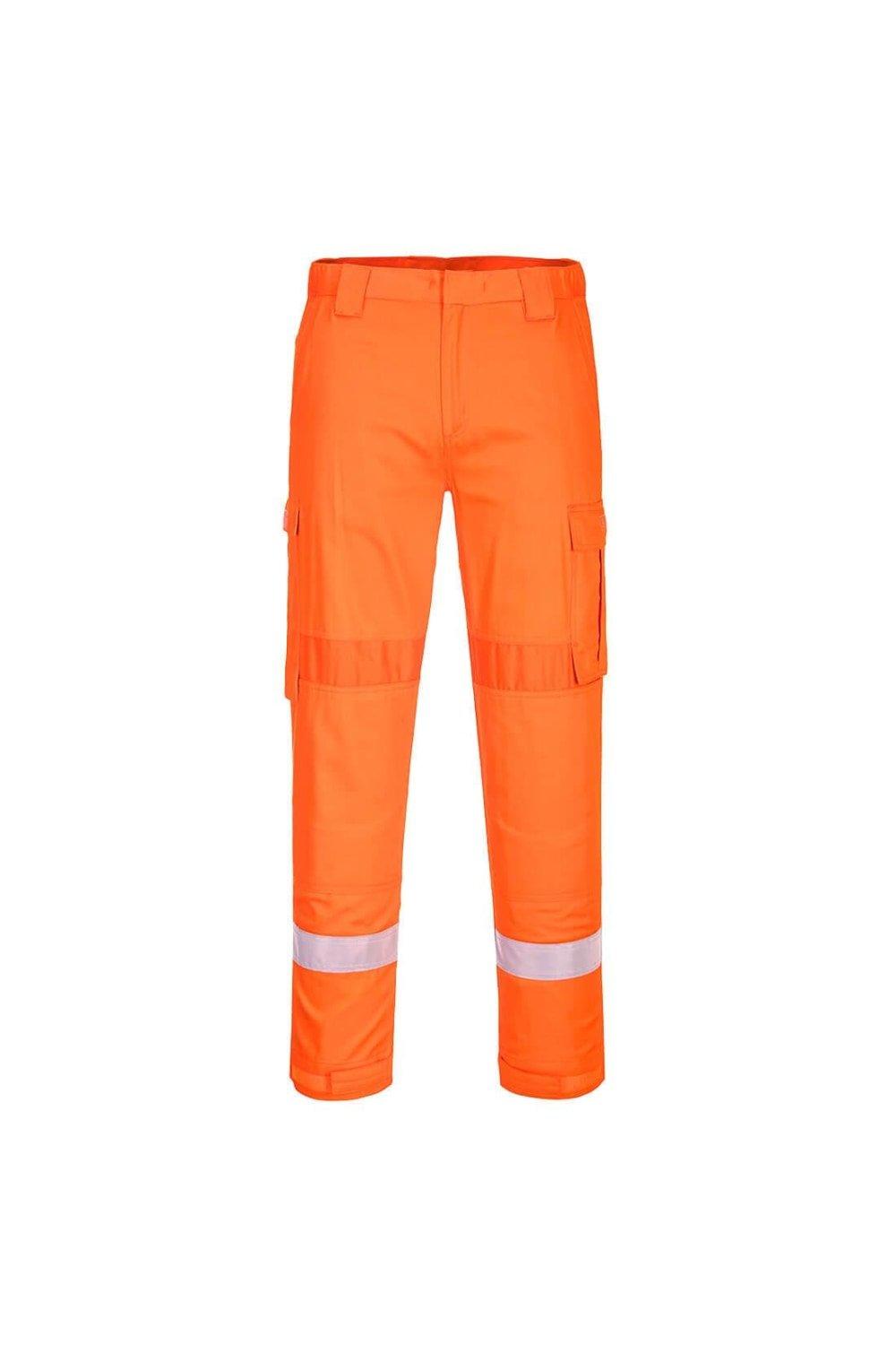Рабочие брюки со вставками Bizflame Plus Portwest, оранжевый
