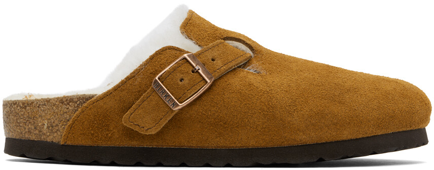 

Светло-коричневые узкие бостонские лоферы Birkenstock