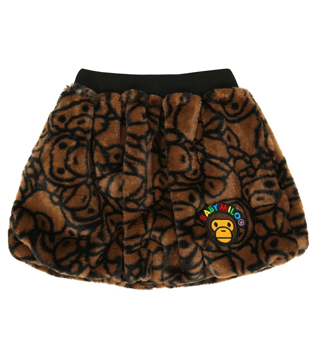 

Юбка All Baby Milo® из искусственной овчины с принтом BAPE, разноцветный