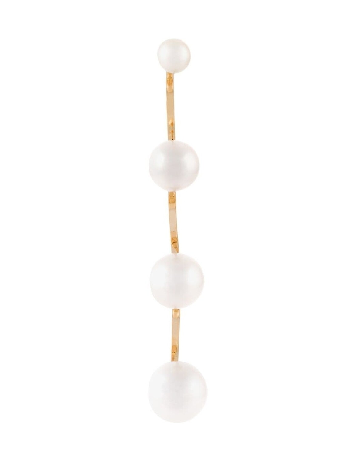 

Серьга Multipearl из желтого золота с жемчугом Delfina Delettrez, белый