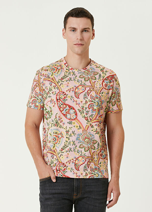 

Футболка с этническим рисунком Etro, розовый