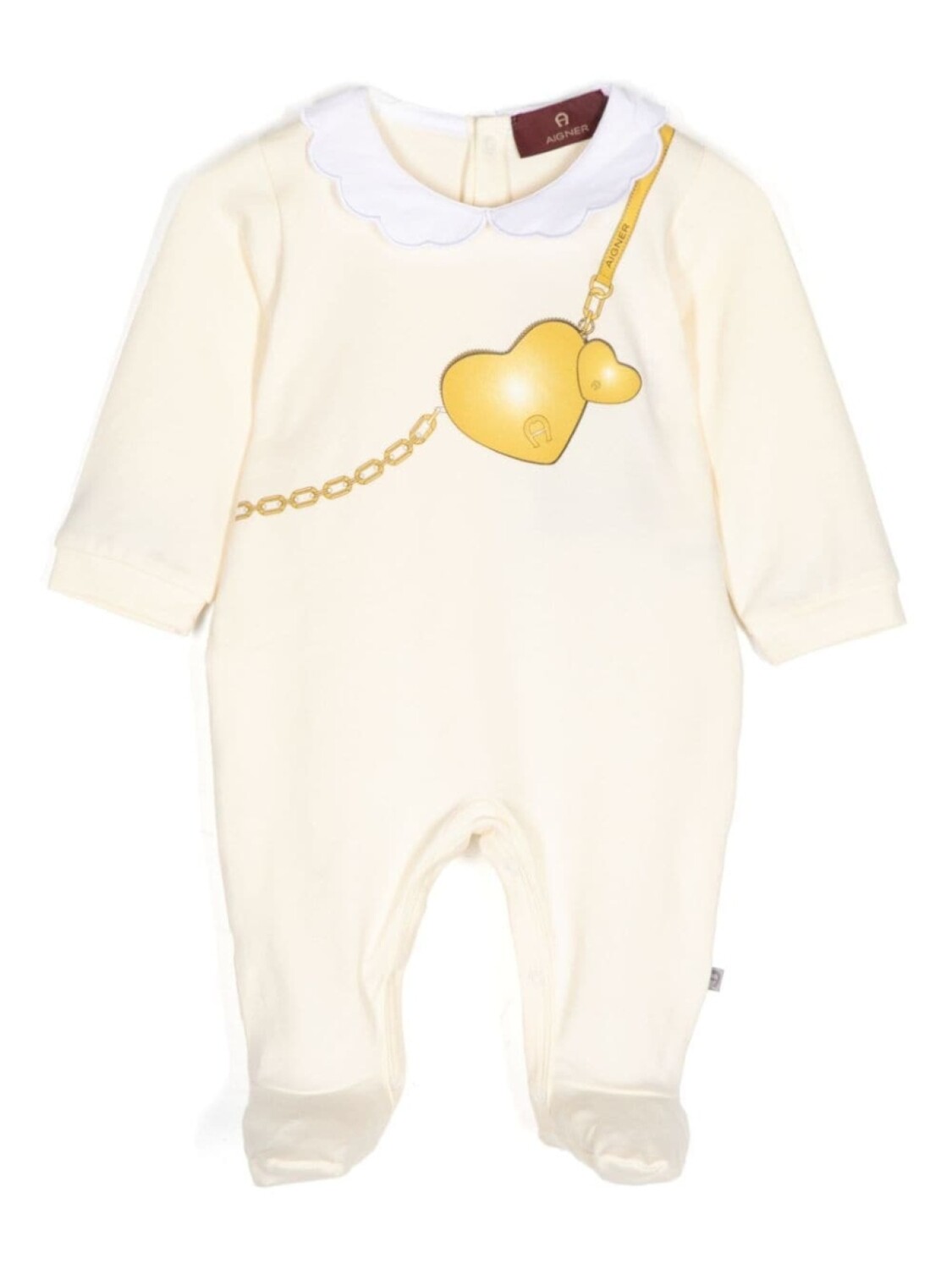 

Aigner Kids комбинезон с графическим принтом, желтый