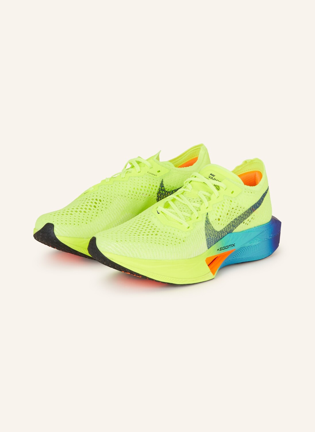 

Кроссовки vaporfly 3 Nike, цвет NEONGELB/BLAU