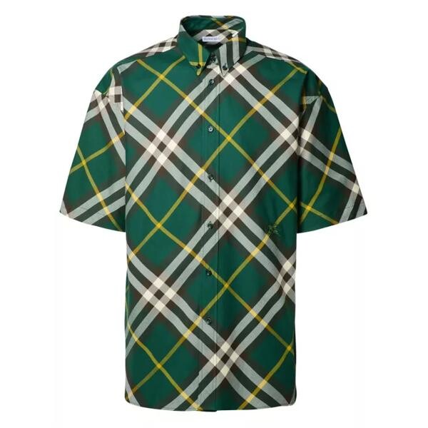

Футболка polo check Burberry, зеленый