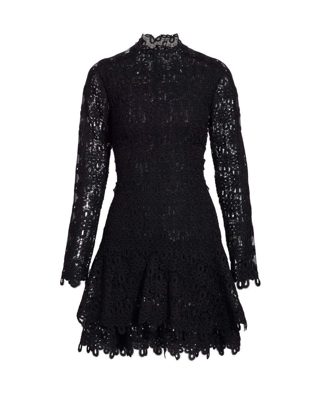 Кружевное платье из гипюра SIMKHAI, черный платье из гипюра