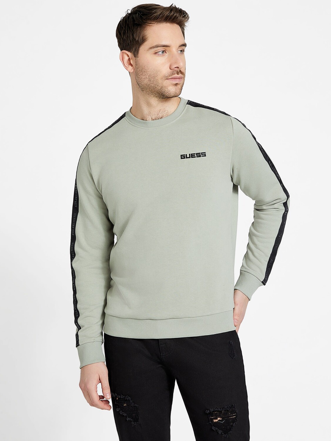 

Толстовка с логотипом Eco Nelly Guess Factory, цвет Green Balsam