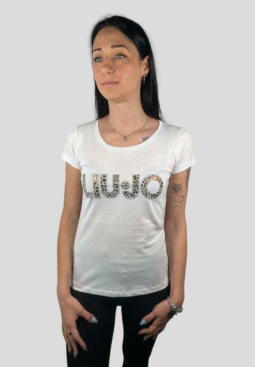 

Футболка с принтом LIU JO, белый