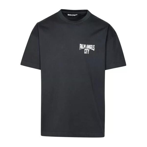

Футболка pa city' t-shirt in gray cotton Palm Angels, черный