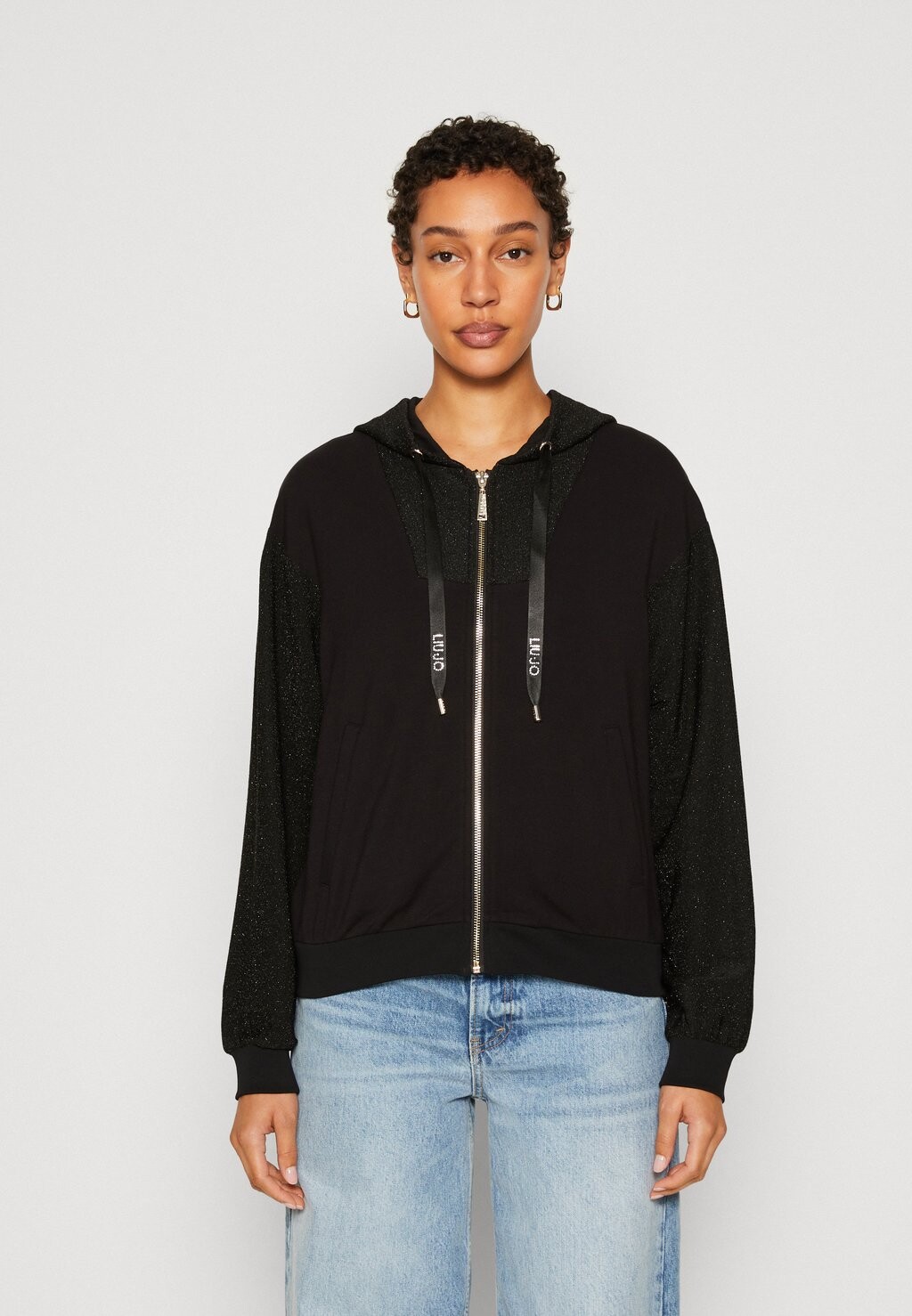 

Толстовка на молнии LIU JO OPEN SWEATSHIRT, черный