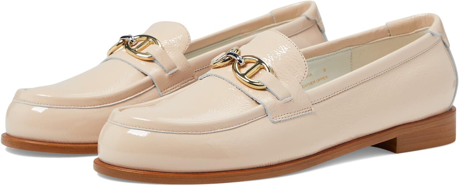 

Лоферы Sasha Bruno Magli, цвет Nude Crinkled Patent