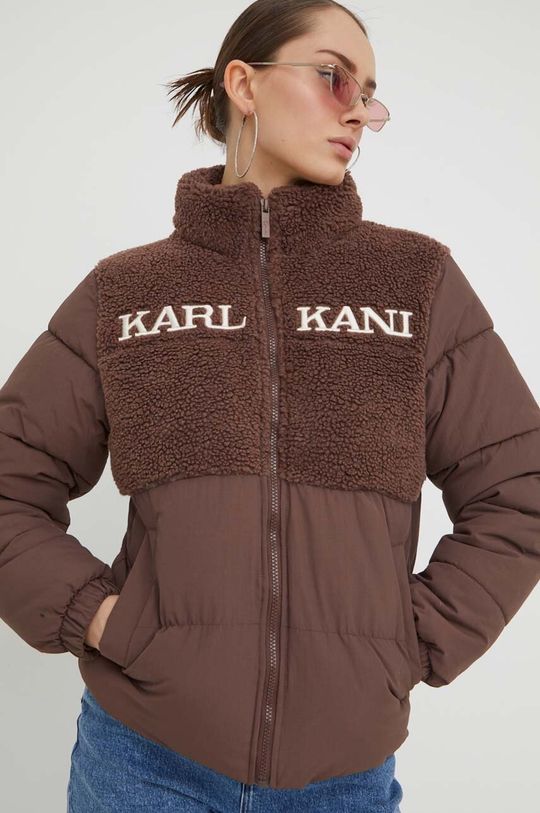 жакет из комбинации тканей Куртка Karl Kani, коричневый