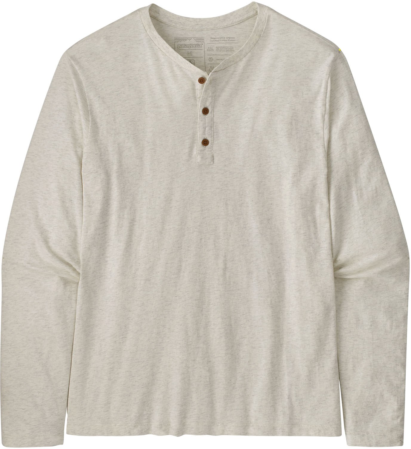 Легкая футболка на пуговицах из регенеративного органического сертифицированного хлопка — мужская Patagonia, белый