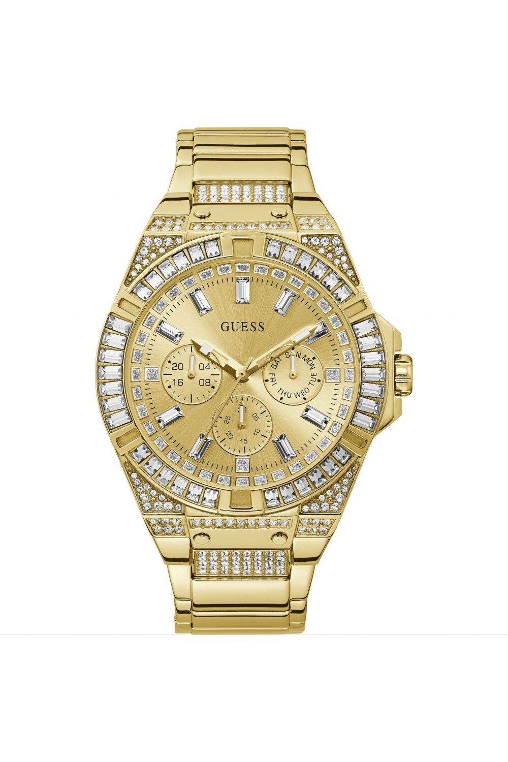 

Модные аналоговые кварцевые часы Zeus из нержавеющей стали - Gw0209G2 Guess, золото