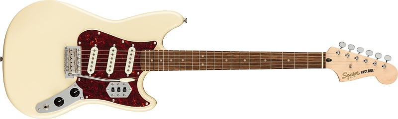 

Электрогитара Fender Squier Paranormal Cyclone Guitar, Tortoiseshell Pickguard, Pearl White