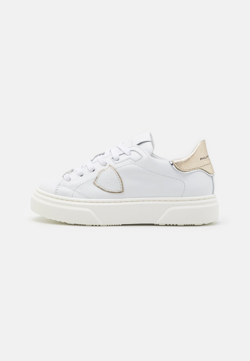 

Кроссовки низкие UNISEX Philippe Model, цвет white/gold/silver
