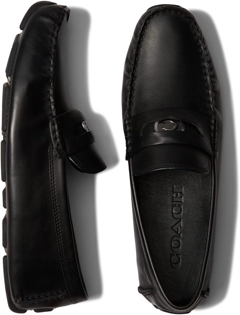 

Лоферы C Coin Leather Driver COACH, черный