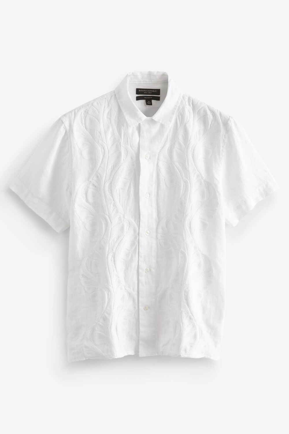 

Льняная рубашка Botanica Hafted Resort Banana Republic, белый