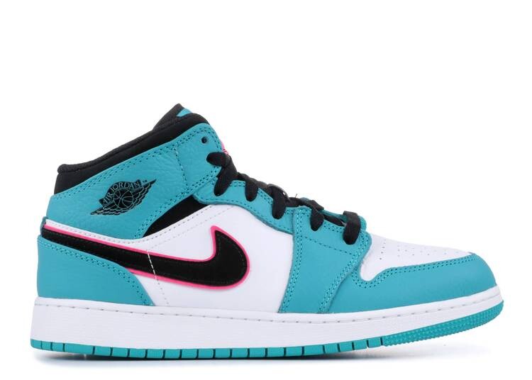 

Кроссовки AIR JORDAN 1 MID SE GS 'SOUTH BEACH', зеленый