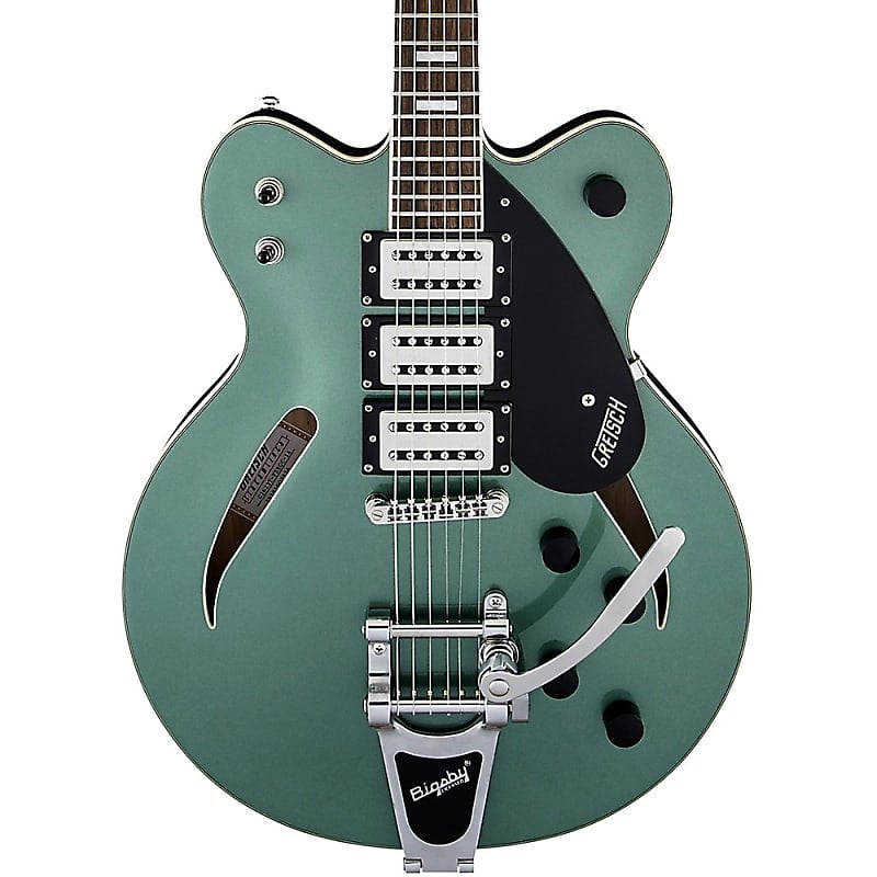 

Электрогитара Gretsch Guitars G2627T Streamliner Center Block 3-Pickup Cateye With Bigsby Electric Guitar Georgia Green