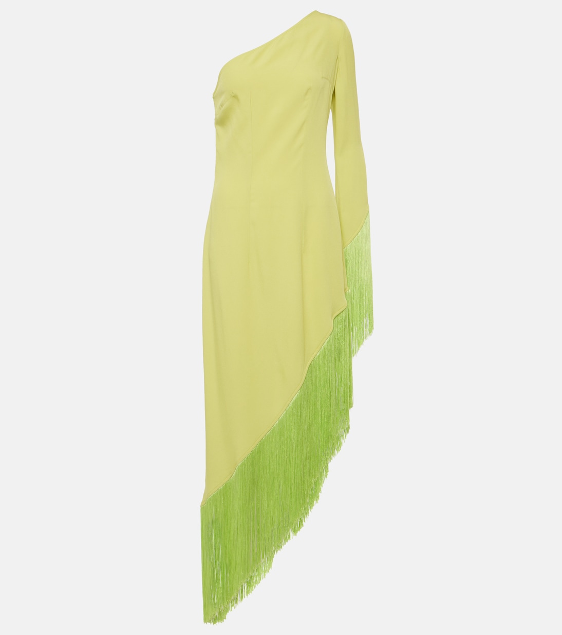 Платье миди aventador с бахромой Taller Marmo, зеленый taller