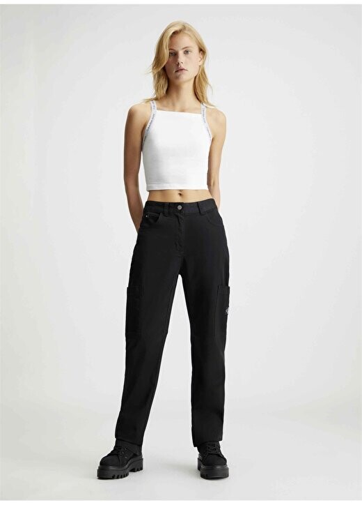 

Простая белая женская майка с квадратным воротником J20J223110YAF Calvin Klein Jeans, белый