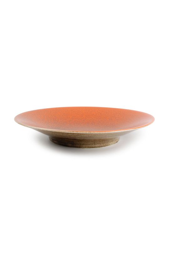 Глубокая тарелка из ясеня для изысканной кухни и гостиной BonBistro, оранжевый