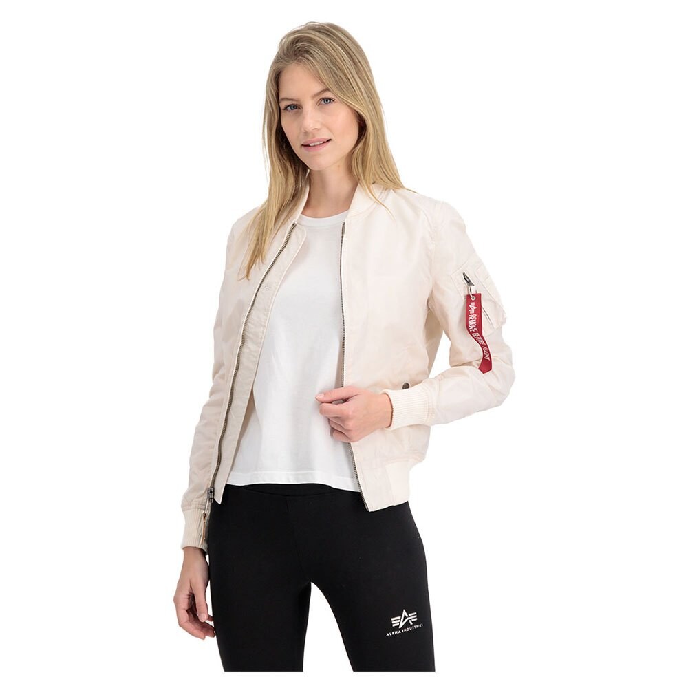 цена Куртка Alpha Industries MA-1 TT, белый